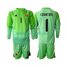 Maillot de Foot Belgique Thibaut Courtoi 1 Gardien Domicile 2025 Manches Longues - Enfant